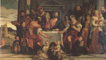 Paolo  Veronese Supper at Emmaus (mk05) oil painting picture